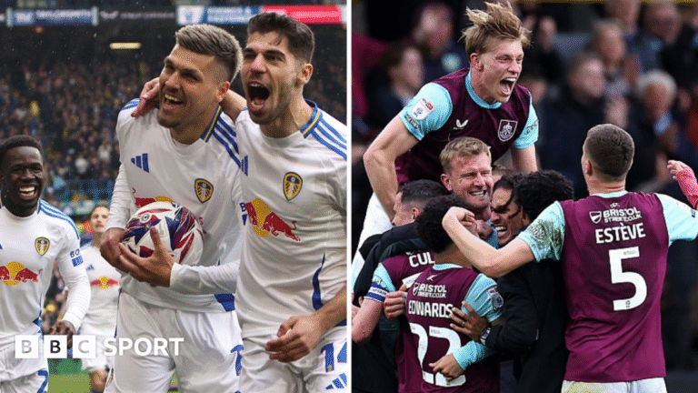 How do Leeds United and Burnley return to the Premier League?