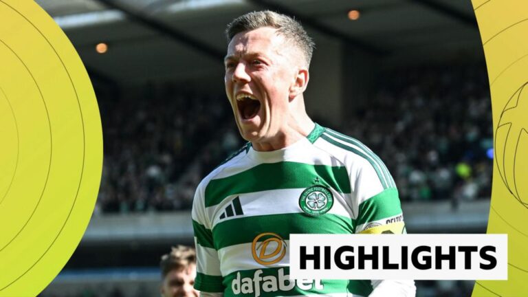 Celtic scored four goals in 12 minutes to destroy St. Johnston