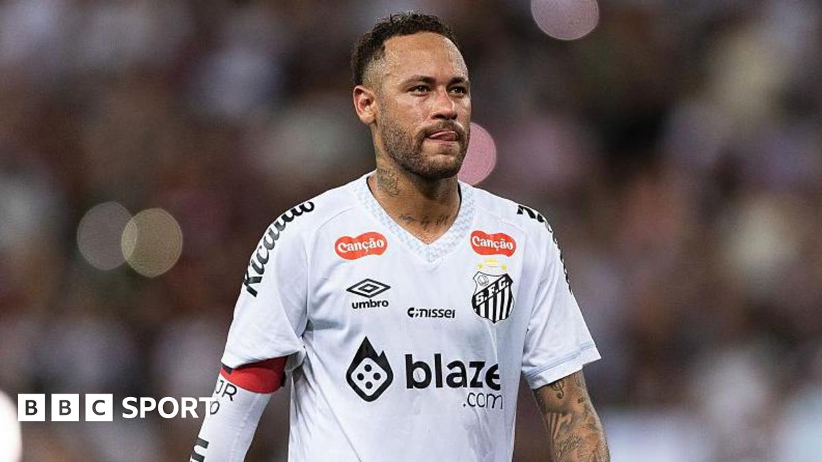 Brazilian striker Neymar leaves home in tears in Santos Brazilian striker Neymar leaves home in tears in Santos