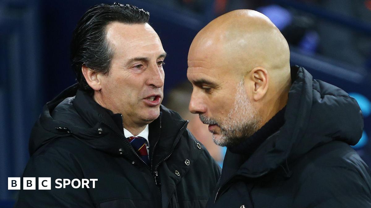 Manchester City VS Villa: Pep Guardiola Manchester City VS Villa: Pep Guardiola