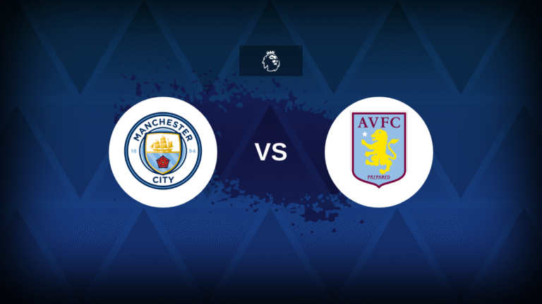 Manchester City against Aston Villa