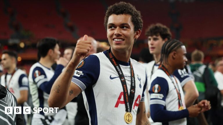 Spurs Europa League wins Europa League: Brenan Johnson says Tottenham win